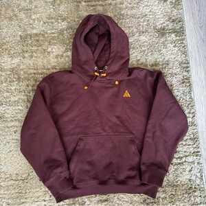 Nike ACG Mens Burgundy Hoodie Small